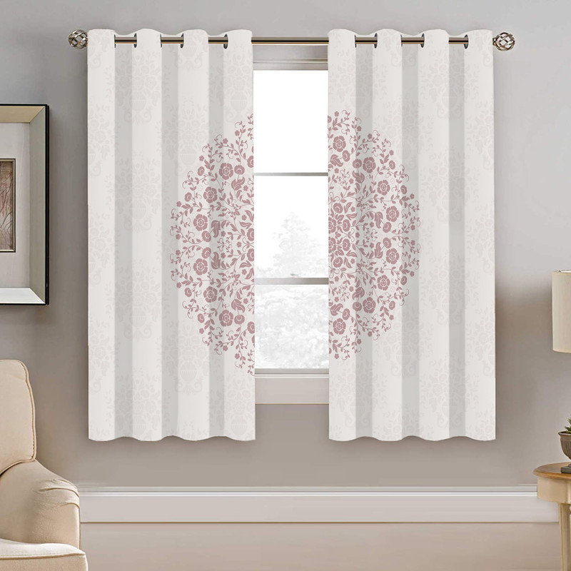 پرده نیروانا طرح سنتی مدل مخمل کد 8041 سایز 140×200 سانتی متر