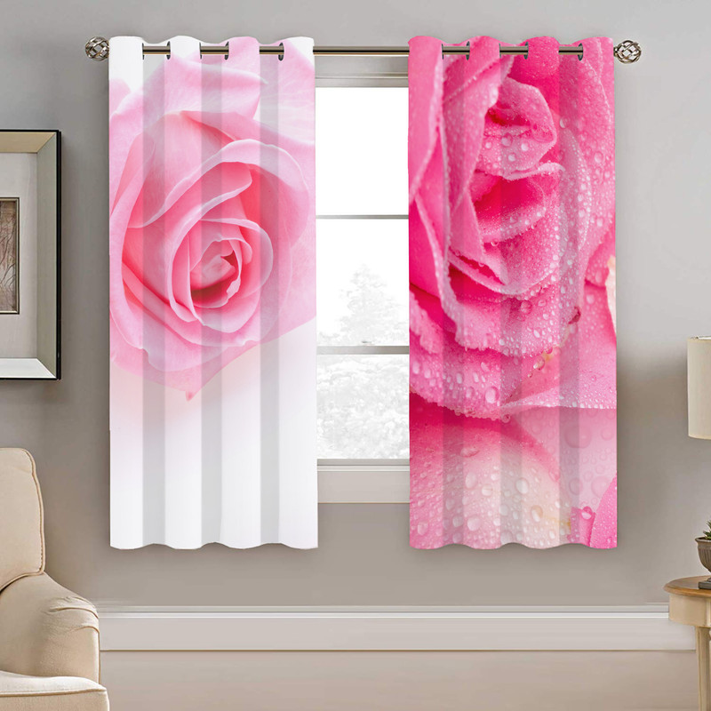 پرده نیروانا طرح گل مدل مخمل کد 5002 سایز 140×200 سانتی متر