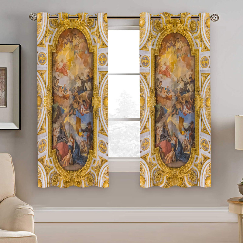 پرده نیروانا طرح قاب عکس مدل مخمل کد 5007 سایز 140×200 سانتی متر