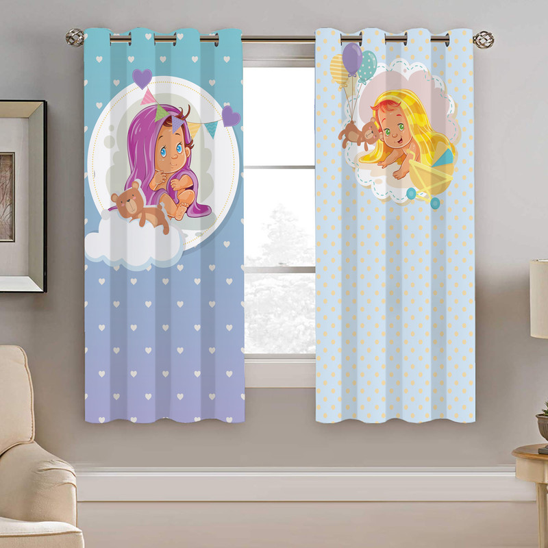 پرده نیروانا طرح کودک  مدل هازان کد 4987   سایز 140×200 سانتی متر