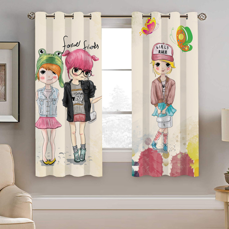 پرده نیروانا طرح  کودک مدل هازان کد 8116  سایز 140×200 سانتی متر