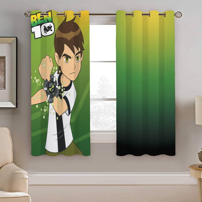 پرده نیروانا طرح بن تن کودک مدل مخمل کد 8140 سایز 140×200 سانتی متر