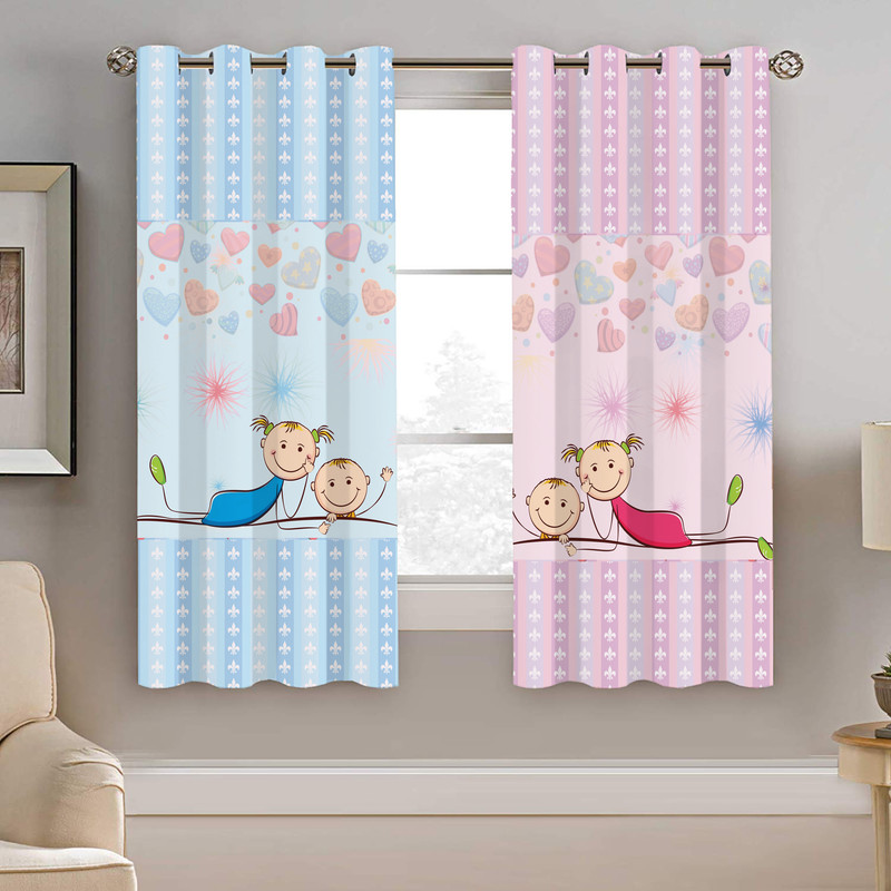 پرده نیروانا طرح کودک مدل هازان کد 8701 سایز 140×200 سانتی متر