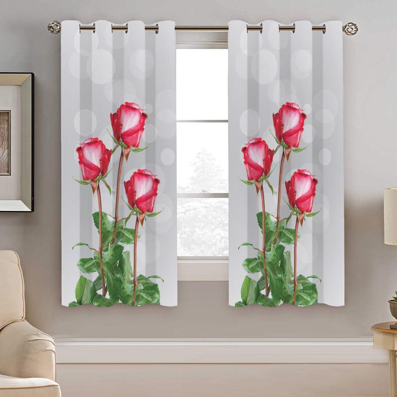 پرده نیروانا طرح گل مدل هازان کد 8405 سایز 140×200 سانتی متر