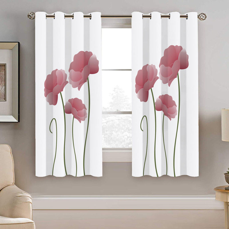 پرده نیروانا طرح گل مدل هازان کد 8420 سایز 140×200 سانتی متر