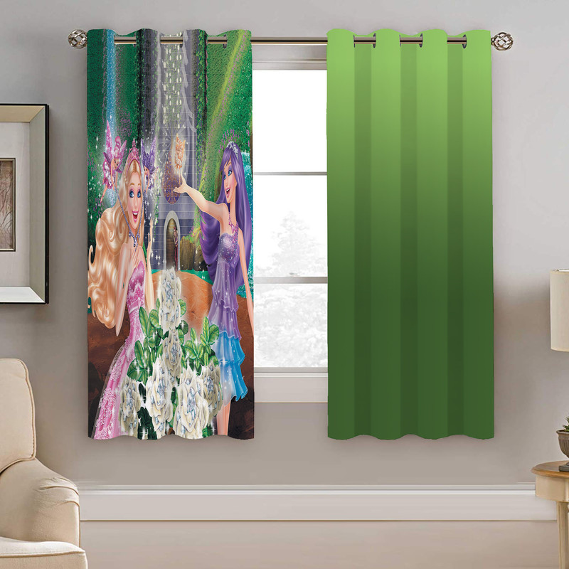 پرده نیروانا طرح پرنسس کودک مدل هازان کد 8594 سایز 140×200 سانتی متر