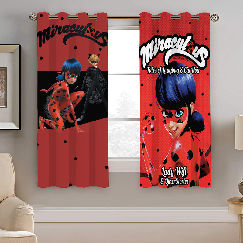 پرده نیروانا طرح دختر کفش دوزکی کودک مدل هازان کد 8598 سایز 140×200 سانتی متر