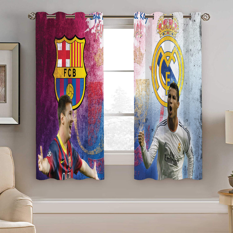 پرده نیروانا طرح ورزشی مدل مخمل کد 8047 سایز 140×200 سانتی متر