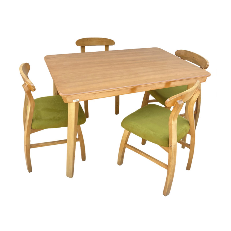 میز و صندلی ناهارخوری 4 نفره گالری چوب آشنایی مدل Khod-Kh-Lux