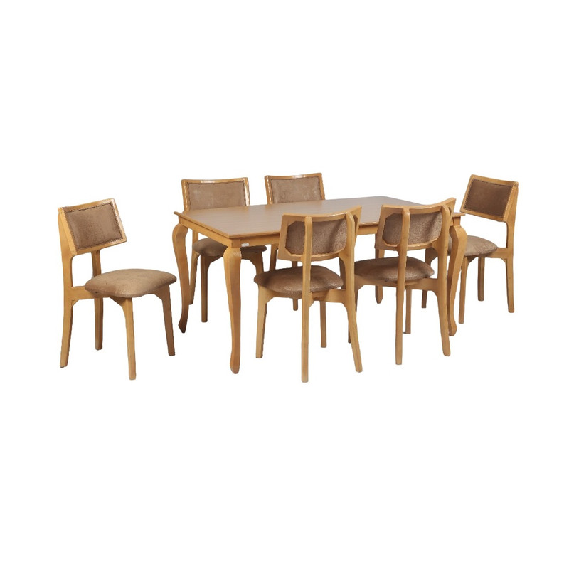 میز و صندلی ناهارخوری شش نفره گالری چوب آشنایی مدل khod-snz-Lux