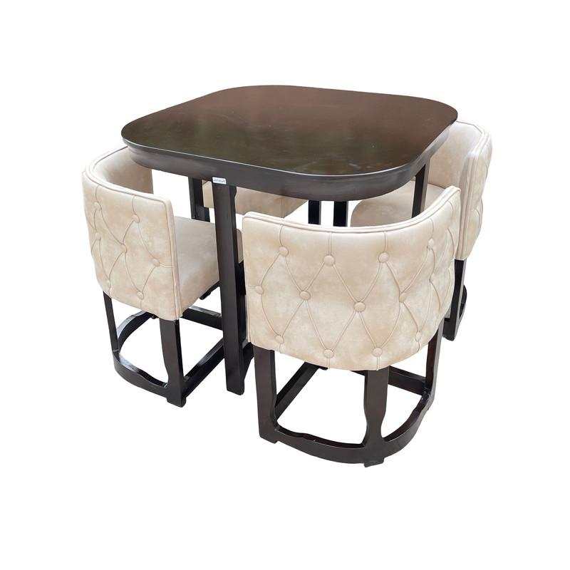 میز و صندلی ناهارخوری چهار نفره گالری چوب آشنایی مدل Ti-872-P