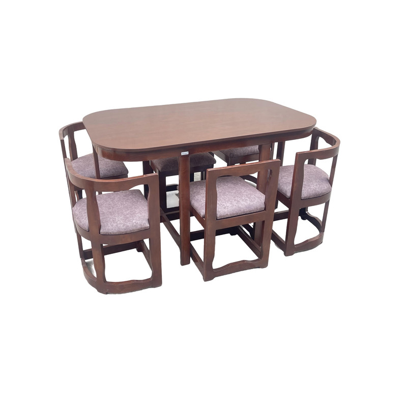 میز و صندلی ناهارخوری 6 نفره گالری چوب آشنایی مدل Ro-872