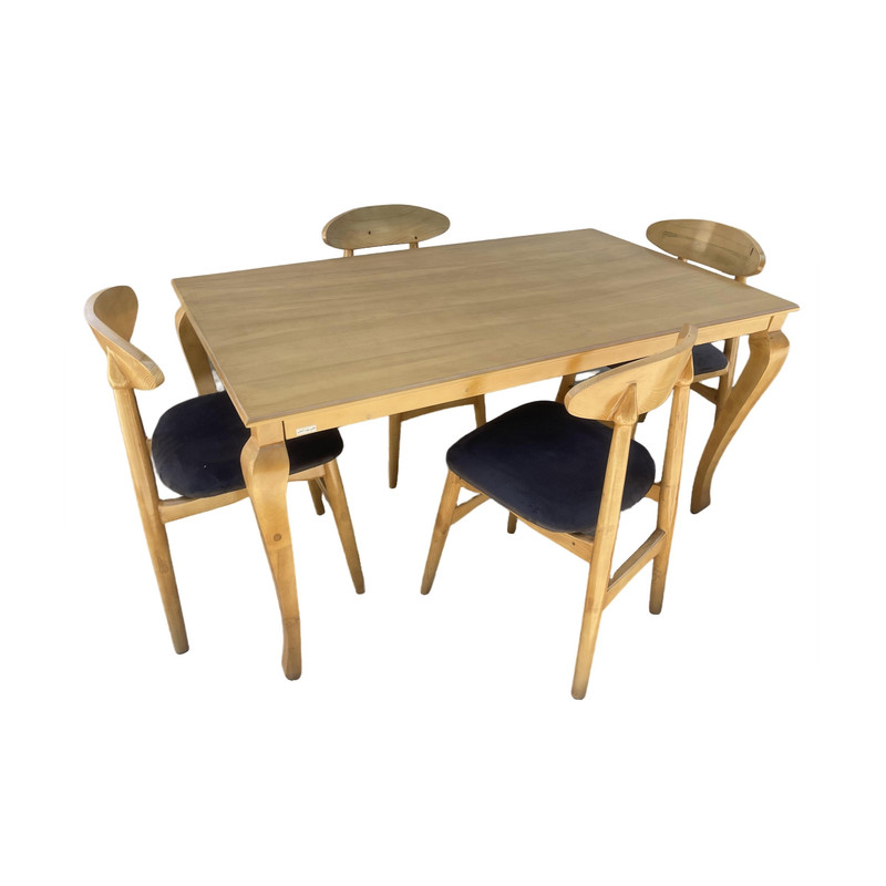 میز و صندلی ناهارخوری 4 نفره گالری چوب آشنایی مدل Khod-Van-Mehr