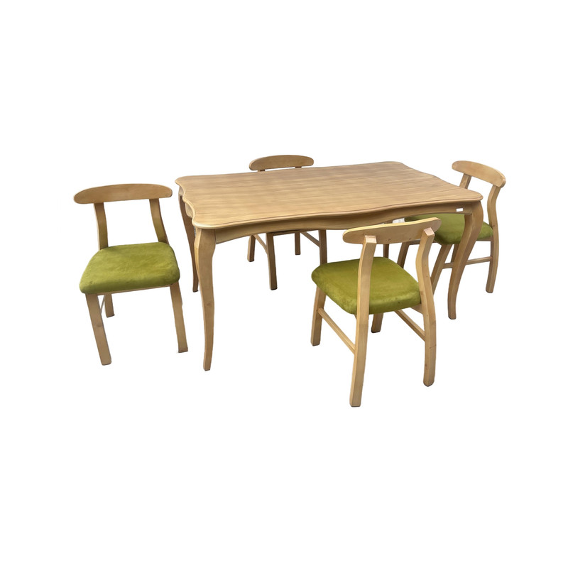 میز و صندلی ناهارخوری 4 نفره گالری چوب آشنایی مدل Khod-Kh-Mah4