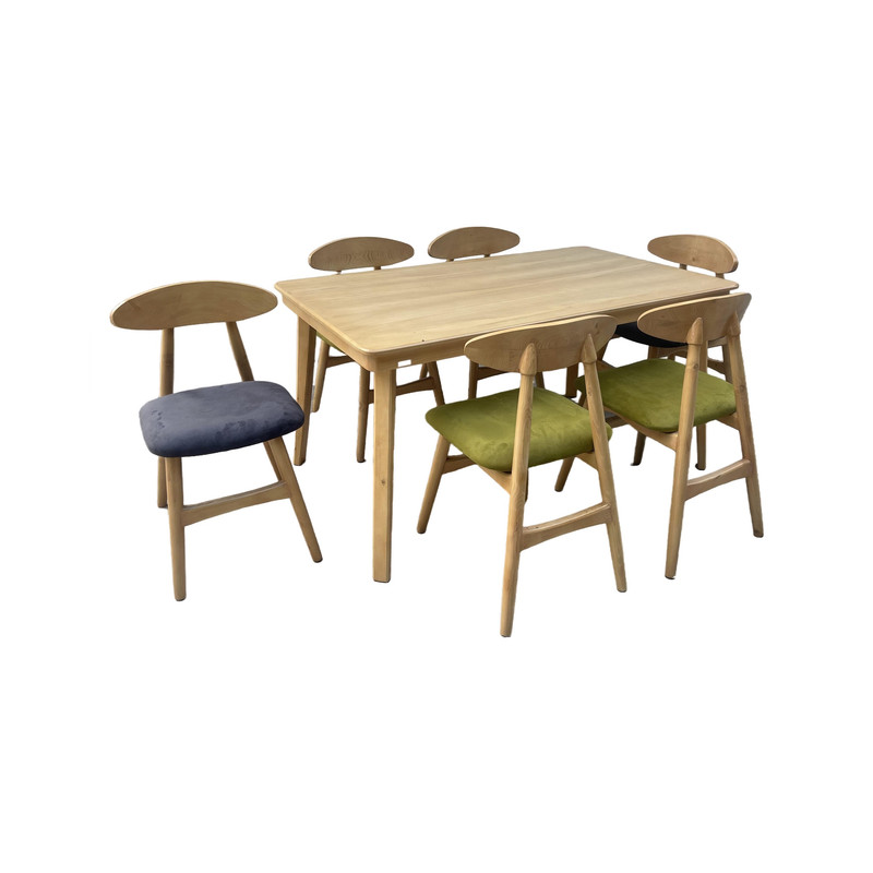 میز و صندلی ناهارخوری 6 نفره گالری چوب آشنایی مدل Khod-Van-Lux6