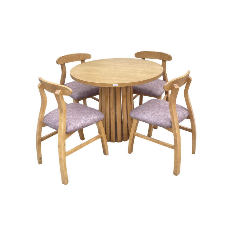 میز و صندلی ناهارخوری 4 نفره گالری چوب آشنایی مدل Khod-Kh-Boshk