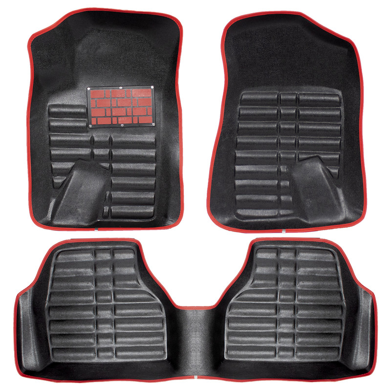 کفپوش سه بعدی خودرو مدل A-h دو رنگ مناسب برای پژو پارس