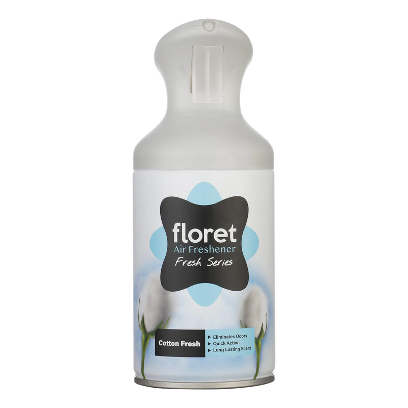 اسپری خوشبو کننده هوا فلورت مدل cotton fresh حجم 250 میلی لیتر  