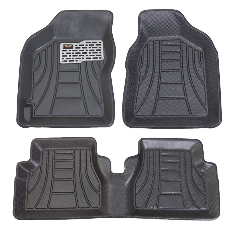 کفپوش سه بعدی خودرو ماهوت مدل لب برگردان مناسب برای تیبا 2