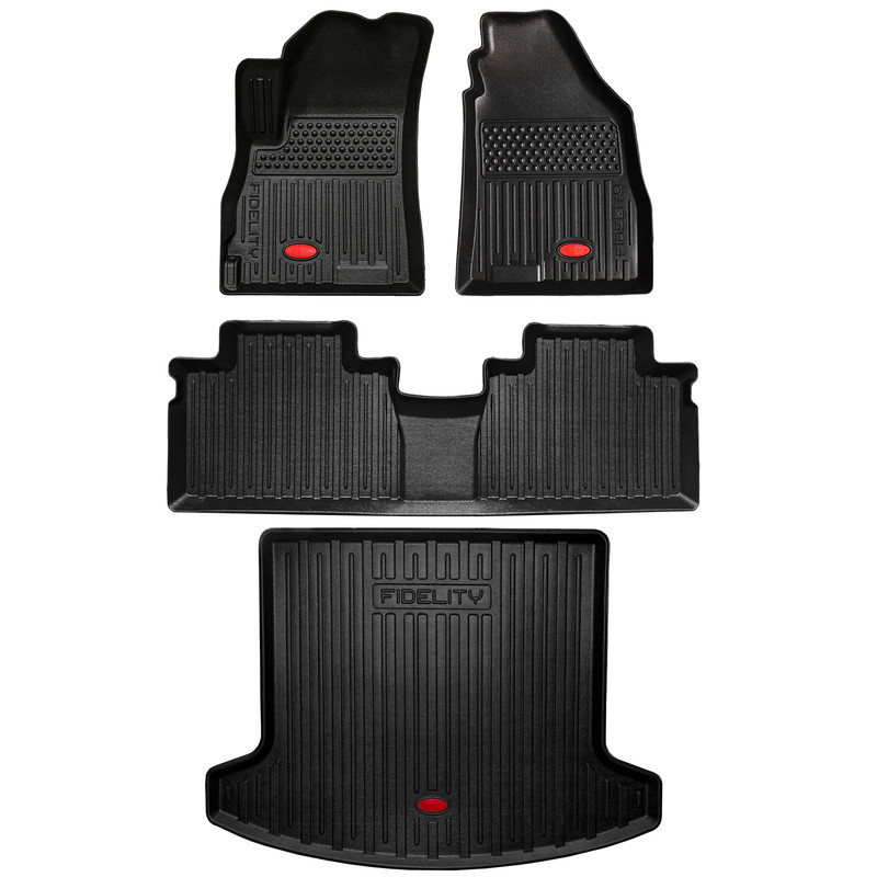 کفپوش سه بعدی خودرو بابل کارپت مدل لاکچری مناسب برای دانگ فنگ فیدلیتی به همراه کفپوش صندوق خودرو