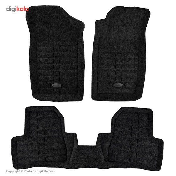 کفپوش سه بعدی تافتینگ خودرو بابل کارپت مناسب برای پژو 206