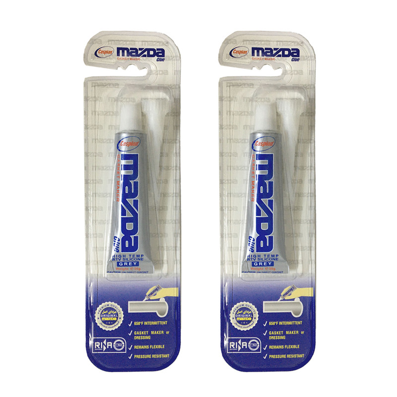 چسب سیلیکون کاسپین مدل مزدا وزن 30 گرم بسته 2 عددی