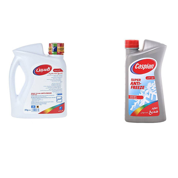 ضدیخ خودرو کاسپین مدل AM 2L50/50+1LS مجموعه 2 عددی