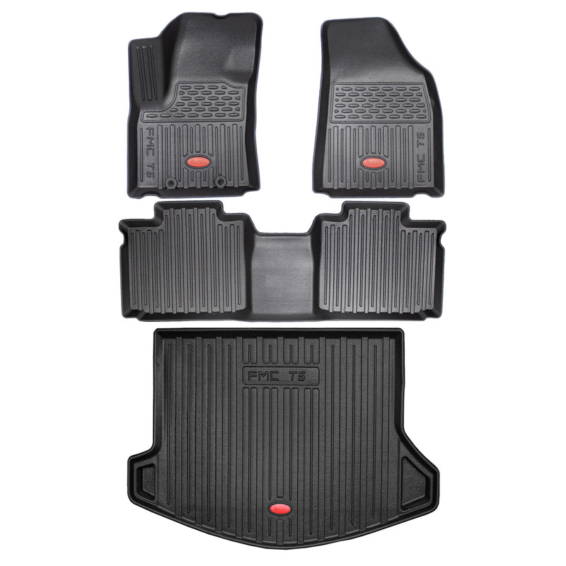 کفپوش سه بعدی خودرو بابل کارپت مدل لاکچری 02 مناسب برای فرداموتورز FMCT5 به همراه کفپوش صندوق خودرو