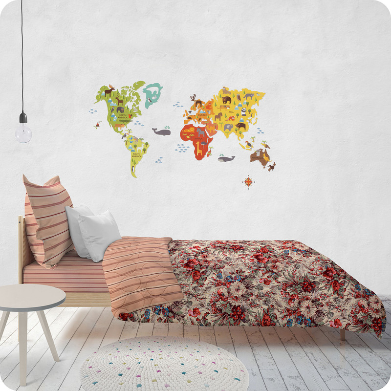 سرویس خواب بابل کارپت مدل تیسا طرح کاملیا یک نفره سه تکه