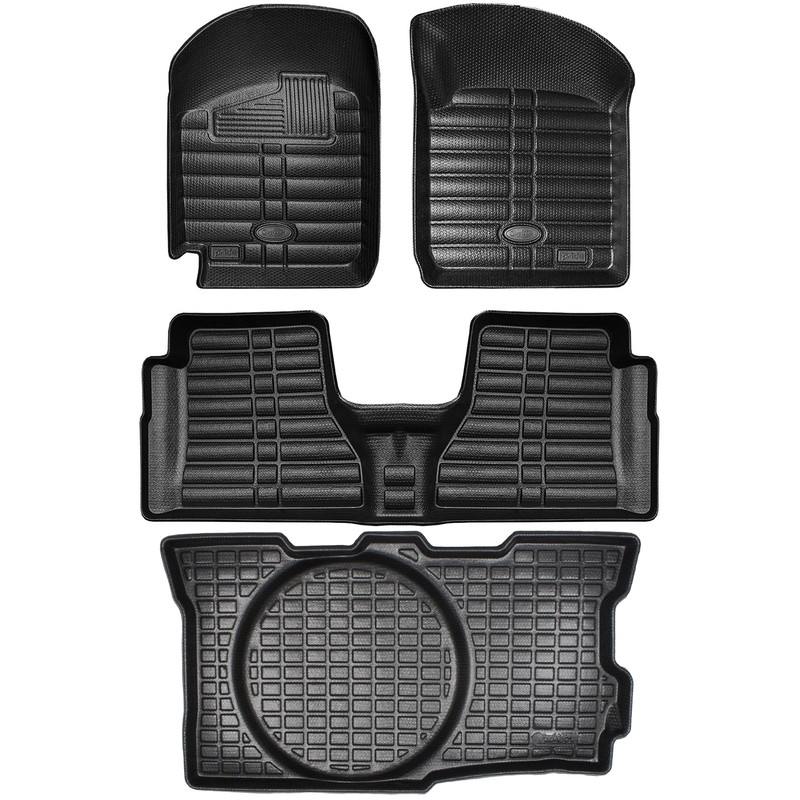 کفپوش سه بعدی خودرو بابل کارپت مدل اکونومی مناسب برای پراید 111 به همراه کفپوش صندوق