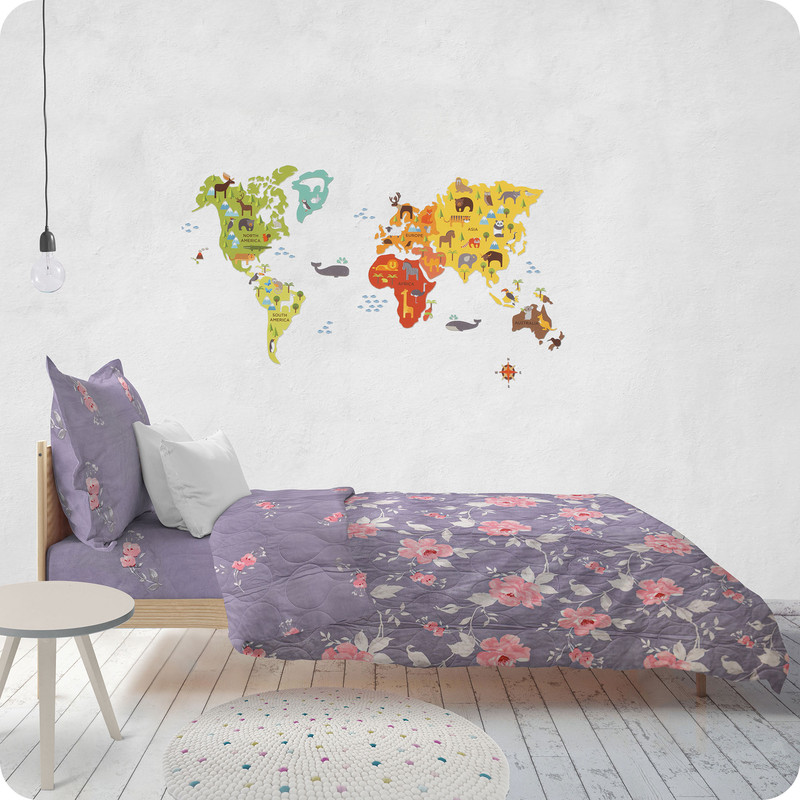 سرویس خواب بابل کارپت مدل تیسا طرح ایزابل یک نفره سه تکه