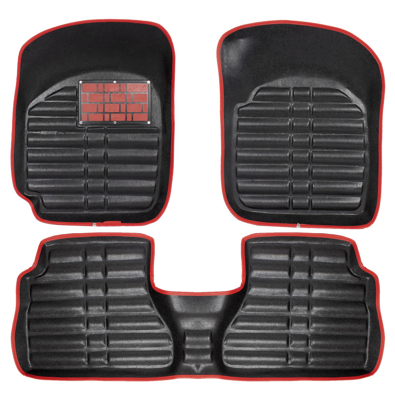 کفپوش سه بعدی خودرو مدل A-h دو رنگ مناسب برای پراید 141