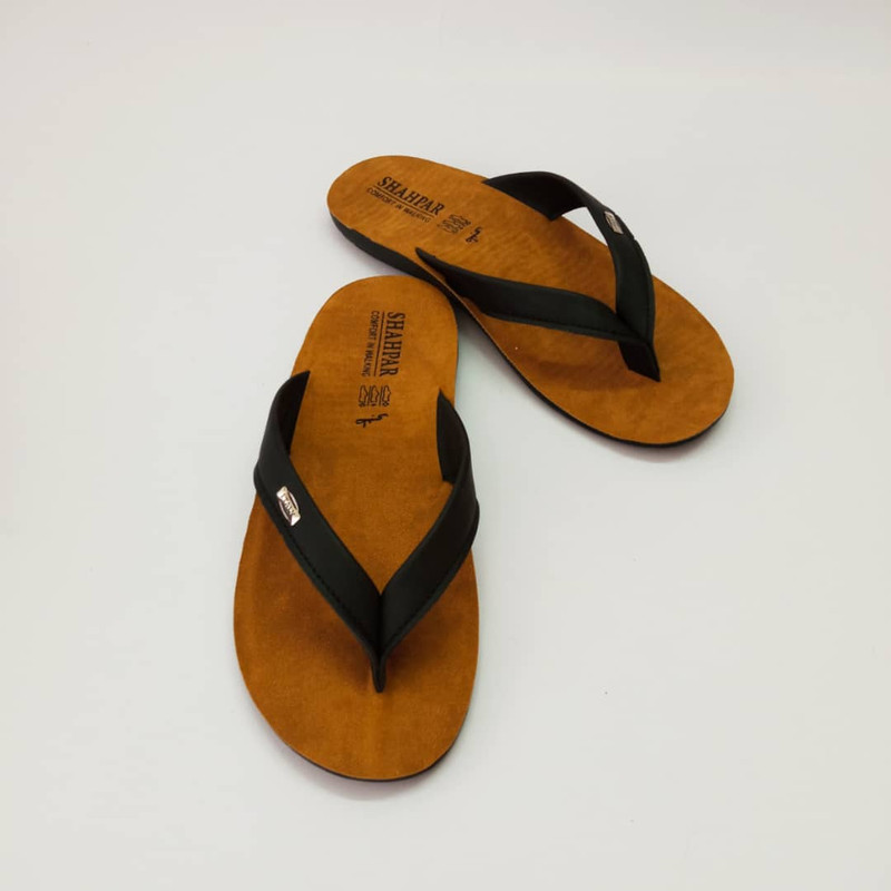 دمپایی لاانگشتی مردانه شهپر مدل 103 استانبول HD-bk