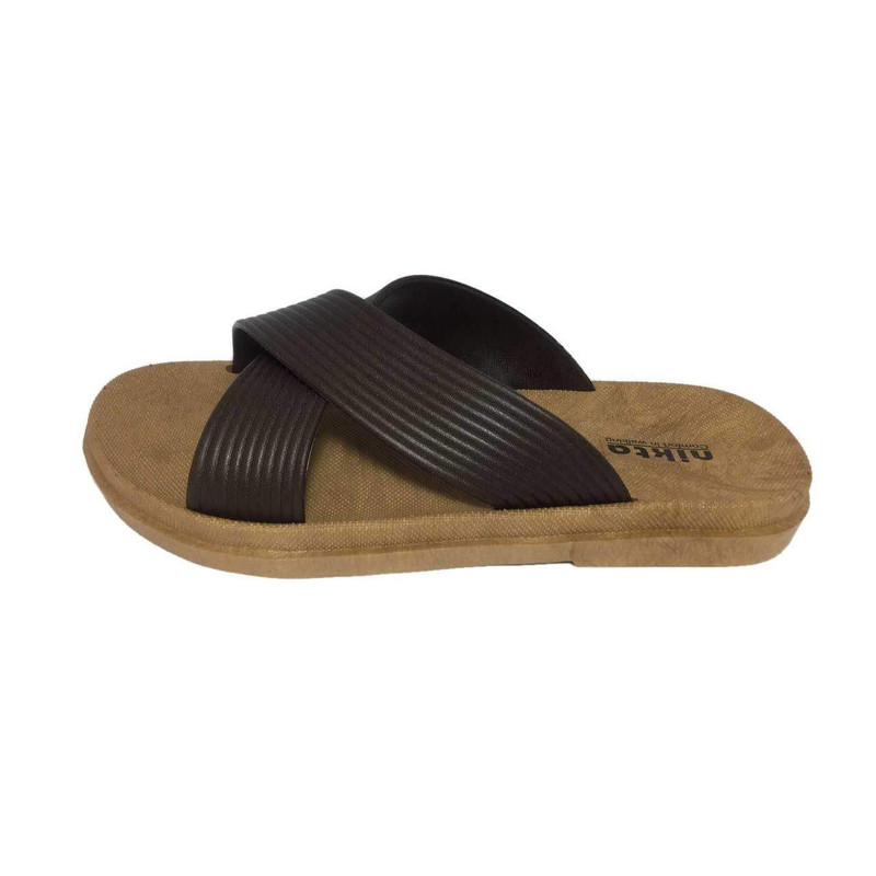 دمپایی مردانه نیکتا مدل MPC115 کد L1-003 رنگ قهوه ای