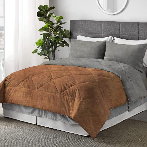 سرویس خواب طرح دورنگ پتینه کد GHN7 دونفره چهار تکه