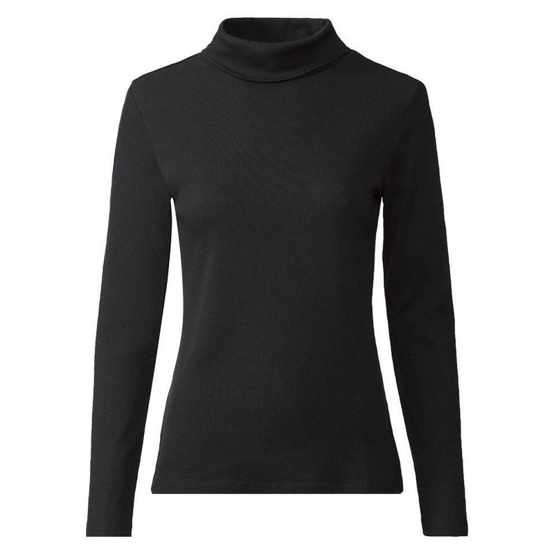 تی شرت آستین بلند یقه اسکی زنانه اسمارا مدل کبریتی کد PAL78