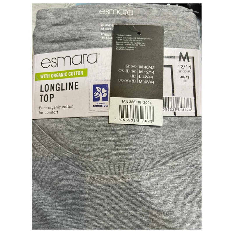 تی شرت آستین کوتاه زنانه اسمارا مدل 356718