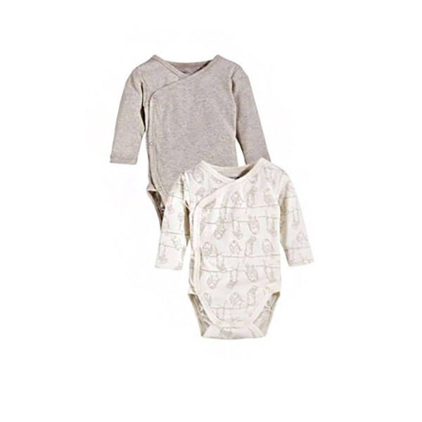 بادی آستین بلند نوزادی لوپیلو مدل 289250 مجموعه 2 عددی 