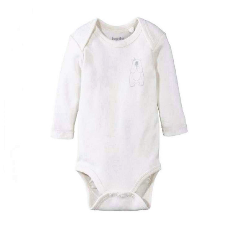 بادی آستین بلند نوزادی لوپیلو مدل Happy2