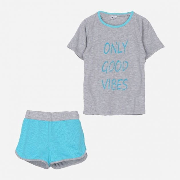 ست تی شرت و شلوارک ورزشی دخترانه کرین مدل 6165484