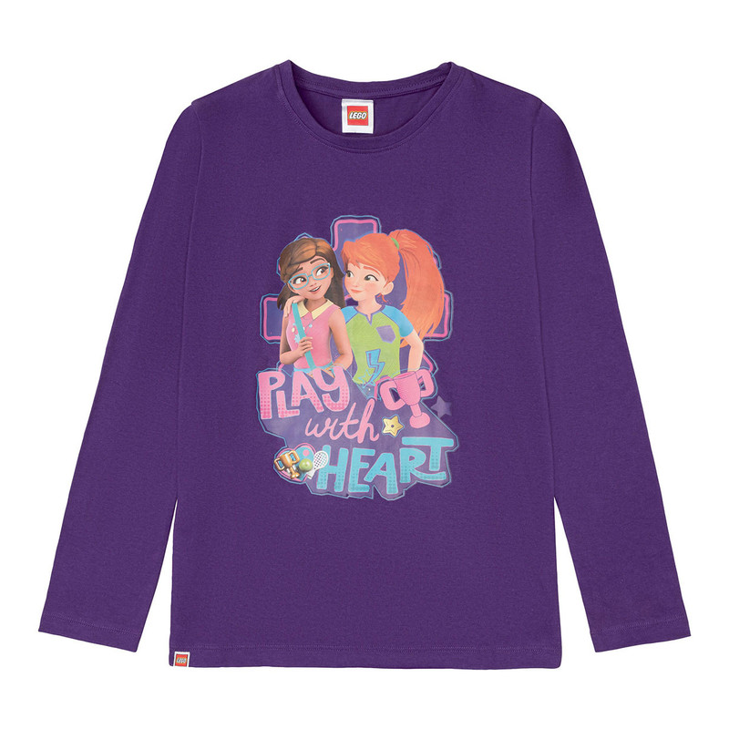 تی شرت آستین بلند دخترانه لگو مدل play