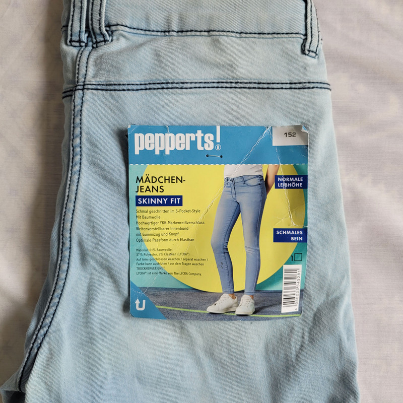 شلوار جین دخترانه پیپرتس مدل u-63789