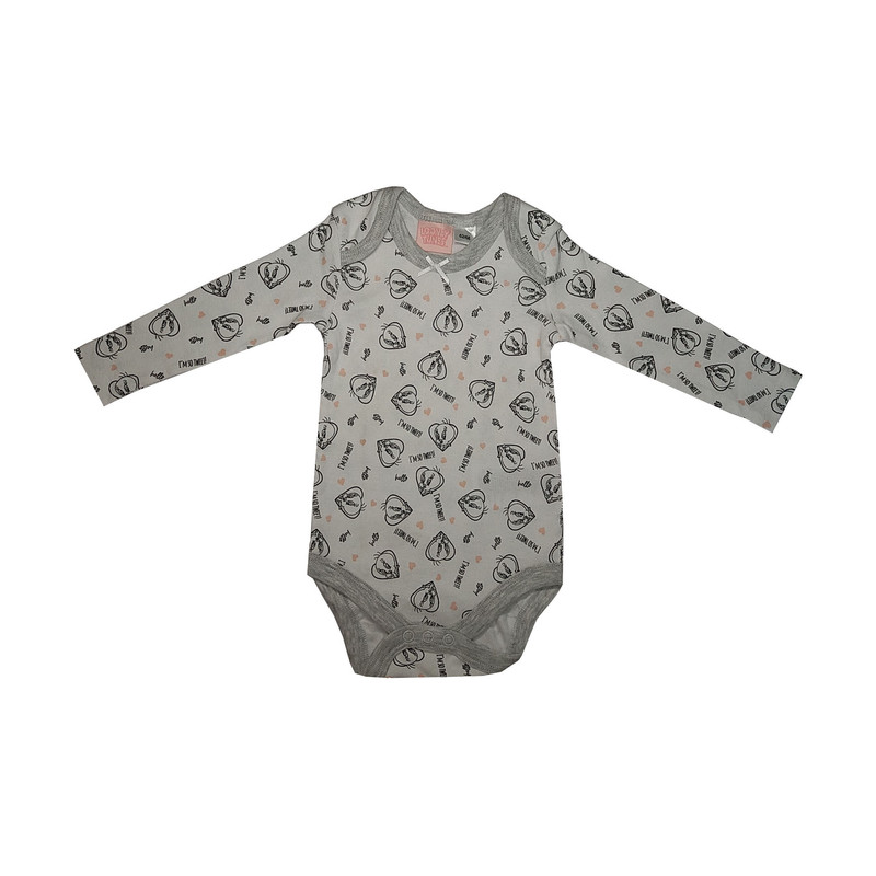 بادی آستین بلند نوزادی لونی تونز مدل 4543