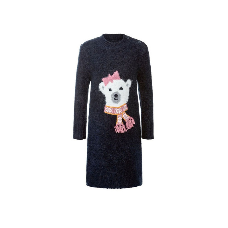 تونیک بافت دخترانه لوپیلو مدل خرسی کد TAK