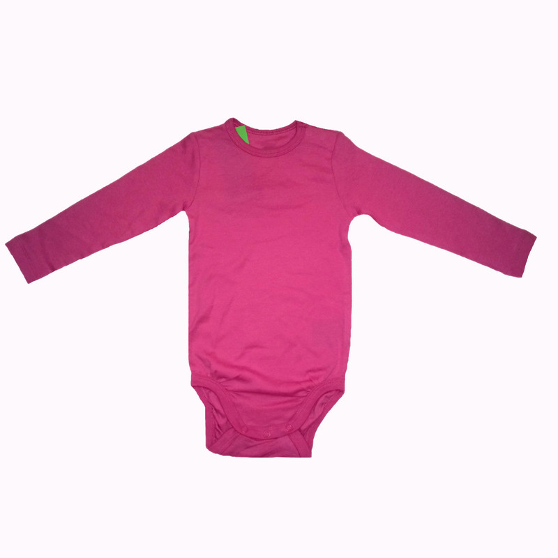 بادی آستین بلند نوزادی مدل زیر دکمه دار 001