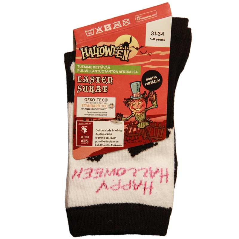 جوراب ساق بلند بچگانه هالووین مدل Ghost