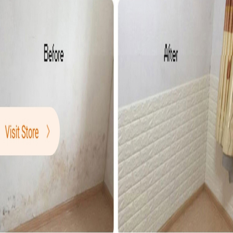 دیوارپوش مدل فومی طرح آجر بهمنی بسته 5 عددی