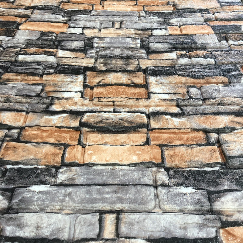 دیوارپوش مدل فومی کد AS43 بسته 9 عددی