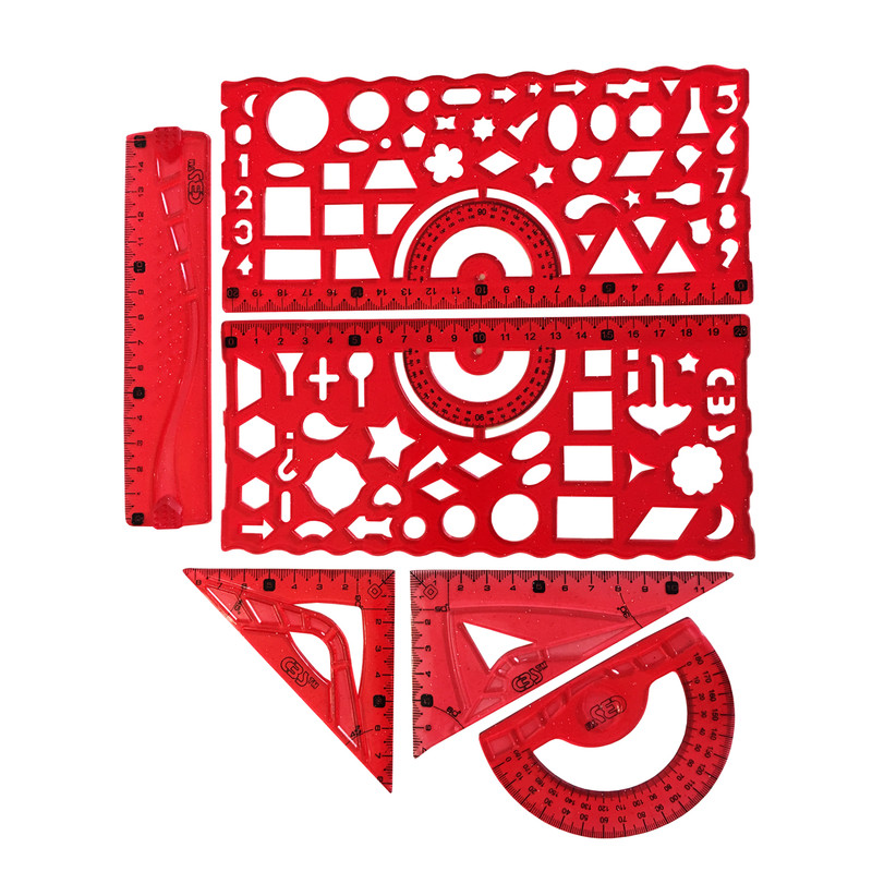 ست خط کش سی بی اس کد 2 مجموعه 6 عددی 