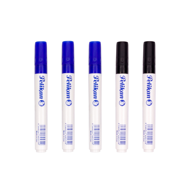 ماژیک وایت برد پلیکان مدل نوک F بسته 5عددی